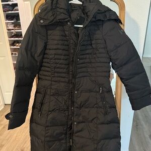 DKNY Women's Black Puffer Coat